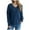 Navy, variant on GigrtiJin Womens Pullover Sweaters Fall Winter Knitted Loose Long Sleeve Blouse Fashion V-Neck Casual Comfy Tops