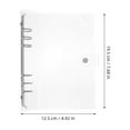 thumbnail image 2 of WORGEOUS 5pcs  Loose Leaf Rings Binder Protects Round Binder Rings Binder Book Rings with Cover, 2 of 8