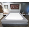 thumbnail image 3 of D.N.G. BEDDINGS 1 Piece Box Spring Cover - 100% Egyptian Cotton, 800 TC, Wrap Around 4 Sides Bed Skirt for Hotel & Home, Fits Box Springs up to 18 Inch - Twin, Stripe Silver Color, 3 of 8