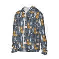 thumbnail image 3 of Goofa Llama and Cactus Printed Women's UPF 50+ Sun Protection Hoodie Jacket Lightweight Long Sleeve Sun Shirt for Women with Pocket Hiking Outdoor-X-Large, 3 of 9