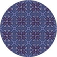 thumbnail image 1 of Ahgly Company Indoor Round Patterned Blue Whale Blue Area Rugs, 4' Round, 1 of 1