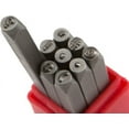 thumbnail image 2 of PinesC 9pc 4mm Metal Stamp Punctuation Set Punch Carbon Steel Tool Case Craft Maker Red, 2 of 4