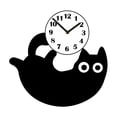 thumbnail image 3 of Reloj de pared con diseño de gato negro, silencioso, minimalista, acrílico, para niños y niñas. Estilo B, 3 of 9