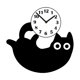thumbnail image 3 of Reloj de pared con diseño de gato negro, silencioso, minimalista, acrílico, para niños y niñas. Estilo B, 3 of 9