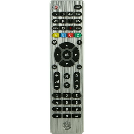 General Electric Ge Univ Remote, 4dev Brushed Silver