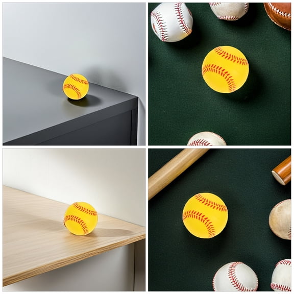 PENIKOKO 2-Pack Soft PU Training Baseballs for Beginners, Softball Style, Ideal for Indoor and Outdoor Practice