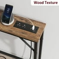 thumbnail image 4 of IdeaHouse Console Table, 39.3" Entrance Table with Power Station, Behind Couch Table with Power Outlets USB Ports Thin Entry Table for Entryway, Living Room, Hallway, Retro, 4 of 8