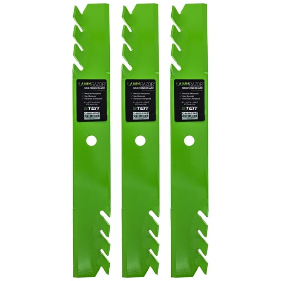 LawnRAZOR Blade for Toro 52 inch Deck 105-7796-03 Toothed 3 Pack 810-CBL2484D
