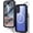 iPhone 16, variant on Wrongduck Magnetic Waterproof Case for iPhone 16, Black/Clear 360° Full Body Shockproof Dustproof Phone Case with Camera Control Button, MagSafe Compatible, Built-in Screen Protector