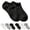 29# Black, variant on No Show Socks Womens Low Cut Non Slip Cute Ruffle Ankle Socks,White