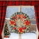 thumbnail image 5 of Ireezec Christmas Wreath with Bow Golden Balls Pinecones, Holiday Floral Door Hanging Decor for Indoor Outdoor Wall Window Decoration, Festive Seasonal Home Accent, 5 of 6