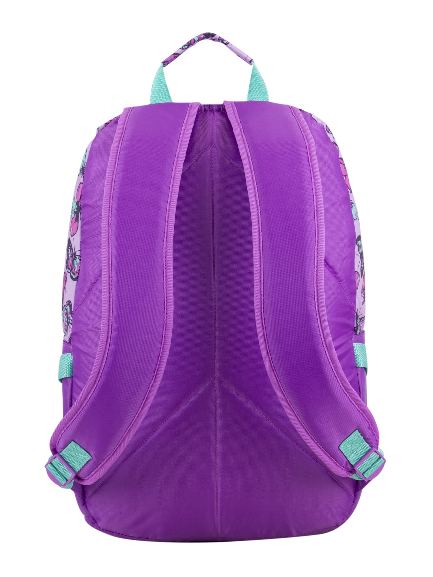 Fuel Unisex Multipocket Dynamic Active Backpack, Purple Butterfly Print