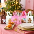 thumbnail image 7 of 20Pcs Christmas Party Favor Bags,Gingerbread Man Theme Party Gifts Bags Reusable Pink Candy House Birthday Party Bags with Handles for Girls Christmas Party Supplies Baby Shower, 7 of 7