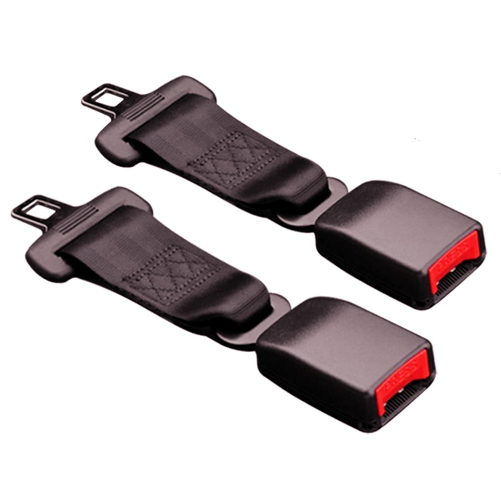 Safety Certified Universal Car Extension Socket Buckles Connector 7//8/'/', Black Seat Belt Extender Auto Buckle Extender 2 Pack