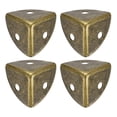 thumbnail image 1 of Uxcell 4 Pack Decorative Box Corner Cover, 18mm Metal Edge Guard, Furniture Corner Edges Protector, Bronze, 1 of 6