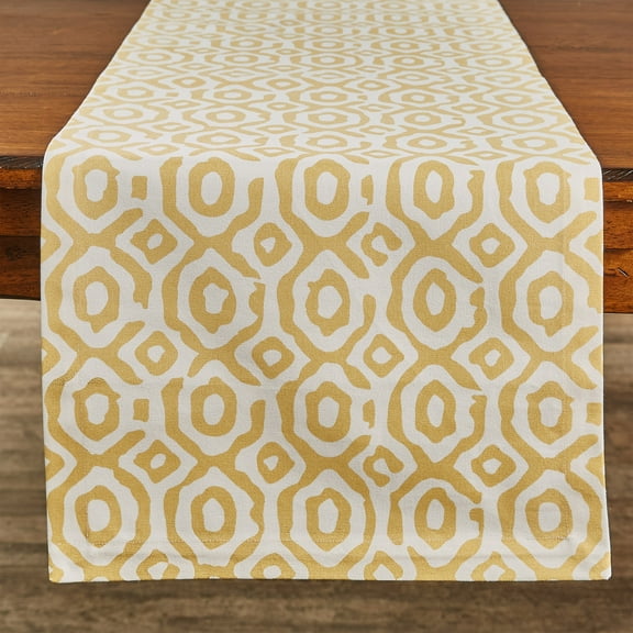 Split P Golden Geo Table Runner 15" x 72"