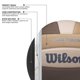 thumbnail image 4 of Balón de voleibol WILSON Pro Tour tamaño oficial marrón/tostado, 4 of 8