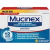 Mucinex Maximum Strength 12-Hour Chest Congestion Expectorant Tablets, 42 Count (Pack of 6)