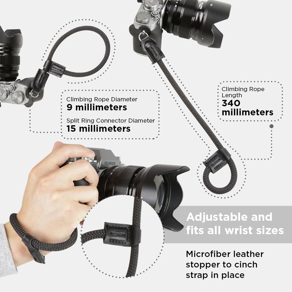 Cameras Climbing Rope Shoulder Strap for All DSLR Camera//Nikon//Canon//Sony//Fujifilm//Pentax VARIPOWDER Camera Shoulder Neck Strap
