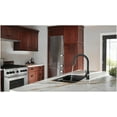 thumbnail image 6 of Delta Trinsic Single Handle Pull-Down Kitchen Faucet, Black Stainless, 6 of 7