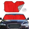 thumbnail image 2 of Haiem Red Car Windshield Sun Shade - Blocks UV Rays Sun Visor Protector, Sunshade to Keep Your Vehicle Cool, Universal Fit SUV Van Sedan-Medium, 2 of 7