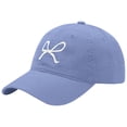 thumbnail image 2 of Low Crown Baseball Cap AURORADY Trendy Bow Tie Baseball Cap for Women and Men Trucker Hats Adjustable Fashion Sun Hat with Visor for Hiking & Travel, Blue One Size Baseball Caps, 2 of 5