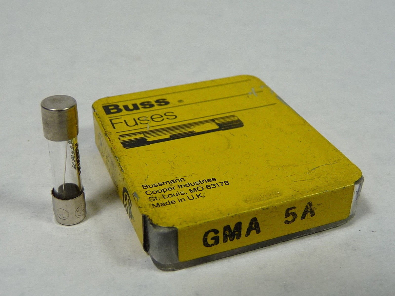 5pk Bussmann GMA-3A 3A Glass Fast Acting Cartridge Fuse 125V 