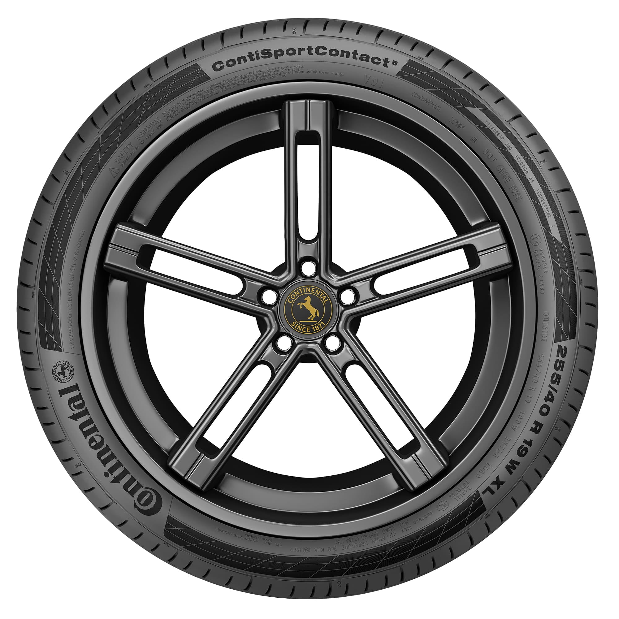 Continental ContiSportContact 5 225/40R19 89Y BSW Ultra High Continental ContiSportContact 5 225/40R19 89Y BSW Ultra High