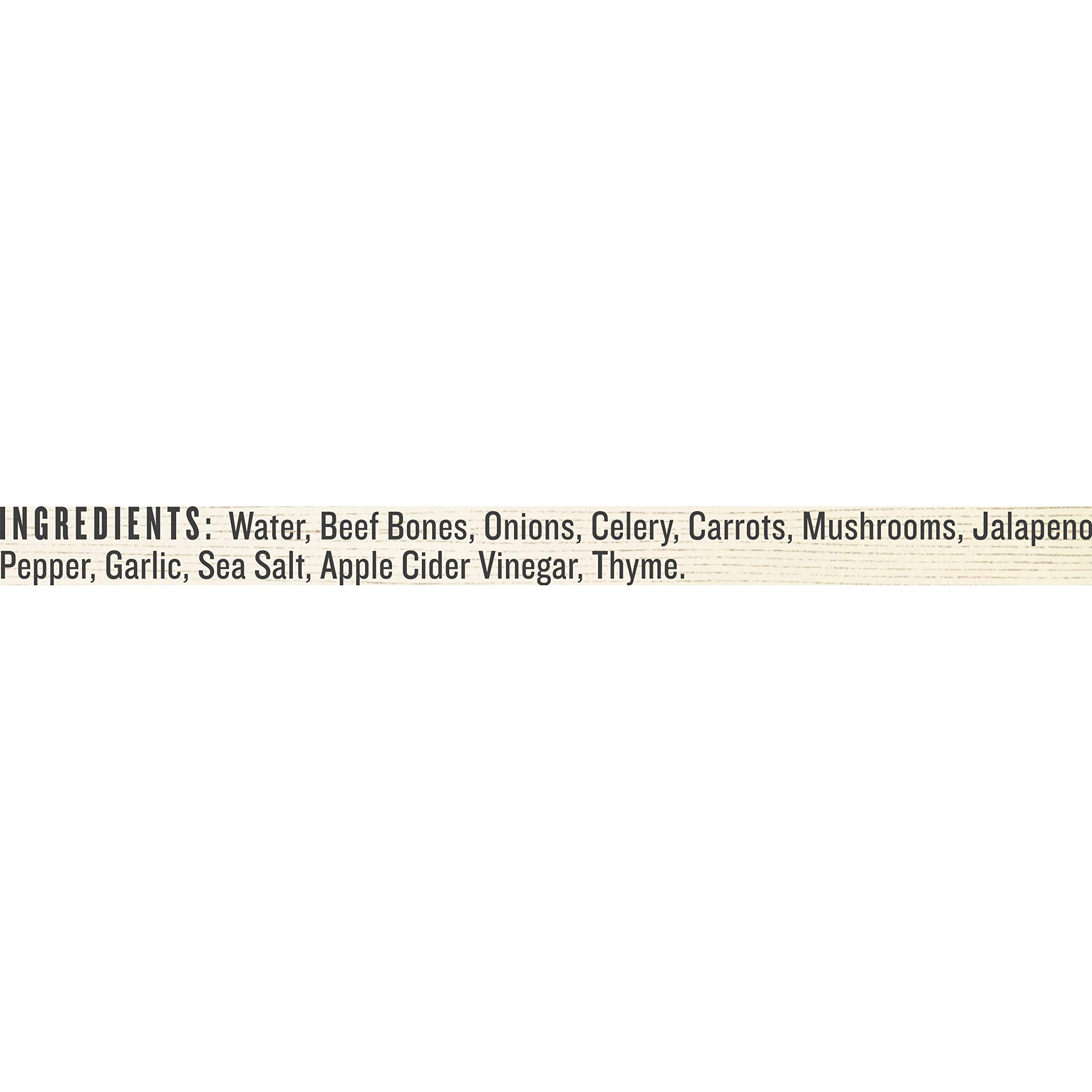 Epic Provisions Beef Jalapeno Sea Salt Bone Broth, Keto Friendly, Paleo Friendly, 14 fl oz (Pack of 6)