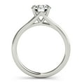 thumbnail image 2 of Circle Jewel 14K White Gold Plated Split Shank 1.5 Ct Round Cut Moissanite Engagement Ring - Solitaire Ring for Women - Proposal Ring - Anniversary Gift for Her - Elegant Fashion Jewelry, 2 of 2