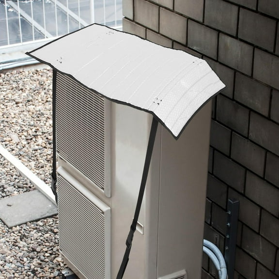 PBPBOX Air Conditioning Shade 85 x 40cm Silver Aluminium Film Sun Protection 1Pack