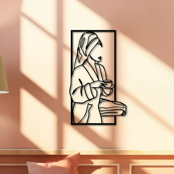 Minimalist Bathroom Wall Art Coffee Enthusiast Wall Decoration Fashionable Bathroom Decoration Home Decoration Modern Wall Art Bathroom Cool Wall Decoration Stained Glass Cat Window Hangings Stained