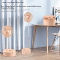 thumbnail image 3 of Ventilador eléctrico pequeño con carga USB para dormitorio, silencioso, portátil, mini ventilador de escritorio, plegable, retráctil, moderno y práctico, 3 of 4