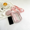 thumbnail image 4 of Bolsa De Hombro Bolso bandolera transparente de PVC con bolso pequeño (rosa), 4 of 9