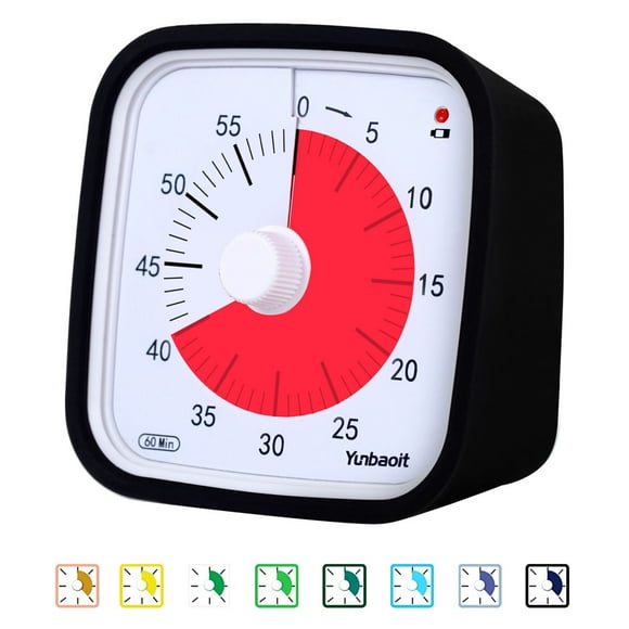 60-Minute Visual Timer, Classroom Classroom Timer, Countdown Timer for Kids and Adults, Time Management Tool for Teaching