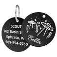 thumbnail image 1 of Personalized Pet ID Tags, Customizable Stainless Steel Dog and Cat Tags with Multiple Designs, Pet ID Name Dog Tags, Cat Collar Accessories Gifts for Pet Lovers, 1 of 8