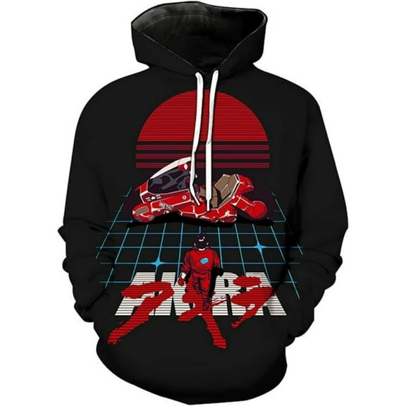 Akira Merch Hoodie Cool Print Casual Pullover Unisex Harajuku Clothing Hip-Hop Sweatshirt