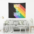 thumbnail image 3 of FREEAMG Love Is Love Pride Month Tapestries Wall Hanging Bedding Tapestry Aesthetic Tapestries for Bedroom Living Room Dorm Home Wall Decor 90" x 60" Horizontal, 3 of 7
