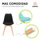thumbnail image 2 of Set De 4 Sillas De Comedor Eames Modernas Komfort Color Negro, 2 of 5