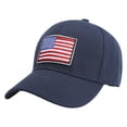 thumbnail image 2 of XIAOCHA Mens Flag Patch Baseball Cap Shapeable Brim Farm Dad Hat,Navy, 2 of 3