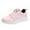 Pink, variant on XIMIN Womens Arch Support Lace Up Leather Sneakers Wide Toe Box Orthopedic Shoes Walking Shoes Lightweight Tennis Solid Color Non Slip Running Fashion Casual Sneaker