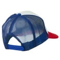 thumbnail image 4 of Snowman Face Embroidered Foam Mesh Cap - Red White Royal OSFM, 4 of 5