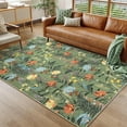 thumbnail image 2 of Area Rugs for Living Room Floral Washable Rug Vintage Large Soft Boho Non-Slip Carpet Stain Resistant Low Pile Carpets  For Home Office Entryway Decor, 2 of 8