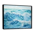 thumbnail image 2 of Designart "Liquid Art Of Oceanic Charm IV" Ocean Floater Framed Canvas Prints, 2 of 5