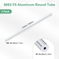 thumbnail image 3 of Tubo redondo de aluminio 6063 de 250 mm en paquete de 3, 2 mm ID 7 mm OD, tubería de aluminio sin costura para manualidades DIY [0.08x0.28x9.8IN], 3 of 7