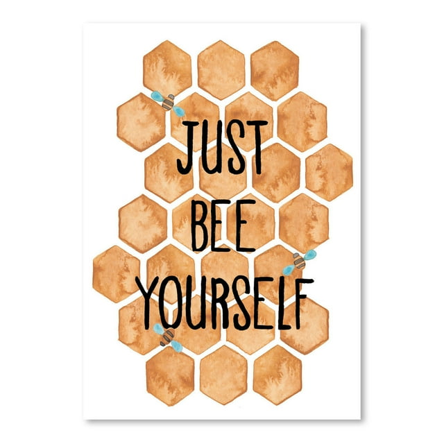 Americanflat Just Bee Yourself by Elena Oneill Poster Art Print
