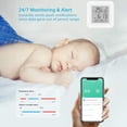 thumbnail image 3 of for Tuya Smart Wifi Thermometer Hygrometer Indoor Room Digital Temperaturesensor App Remote Alarm Work with Alexa- Google- Home, 3 of 8