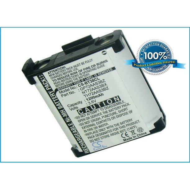 Replacement Battery For GE 3.6v 1200mAh / 4.32Wh Cordless Phone Battery