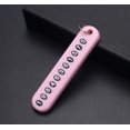 thumbnail image 1 of Llavero con número de teléfono móvil, cuerda tejida, llavero antipérdida para coche, colgante DIY para hombre y mujer, 8 unidades, 1 of 3