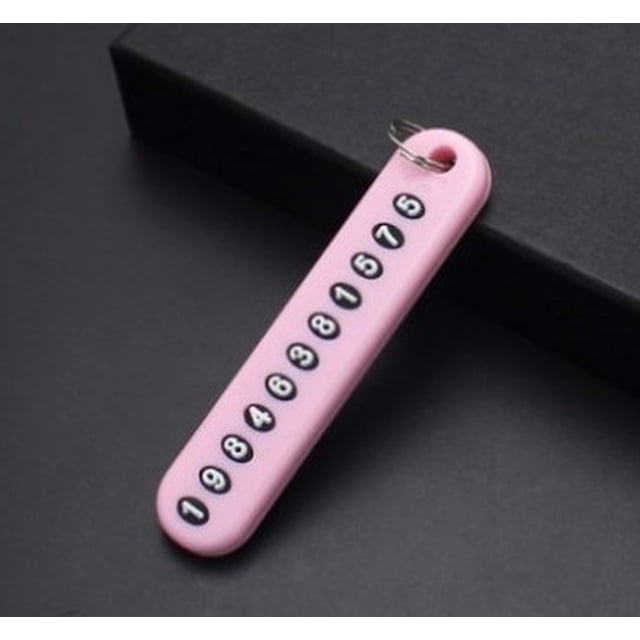 Llavero con número de teléfono móvil, cuerda tejida, llavero antipérdida para coche, colgante DIY para hombre y mujer, 8 unidades